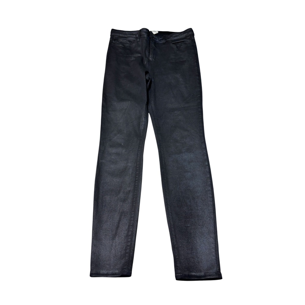 L'AGENCE Marguerite High Rise Skinny Jeans Black Coated Womens 32X30 USA